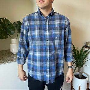 Blue and gray flannel